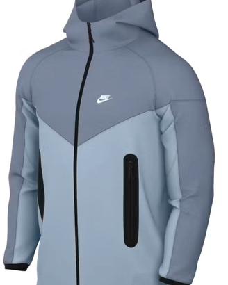 Felpa nike tech fleece blue armory tg M