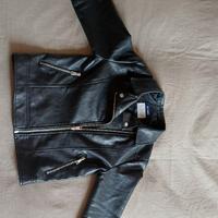 giubbino similpelle nero