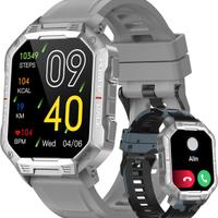 Smartwatch militare chiamate Bluetooth 1,83" HD