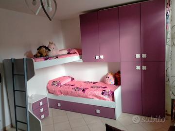 Cameretta completa con 3 letti