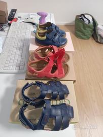 Sandali bambino e sneakers in pelle