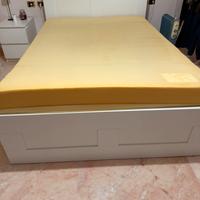 Letto ikea con tastiera e materasso