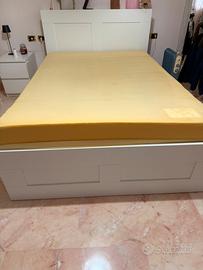 Letto ikea con tastiera e materasso