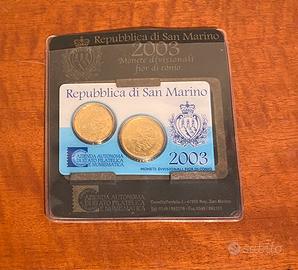 Monete divisionali Fior di Conio San Marino 2003