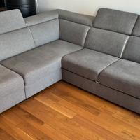 Divano Letto 3 posti con penisola