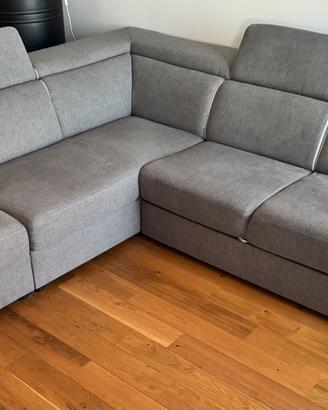 Divano Letto 3 posti con penisola