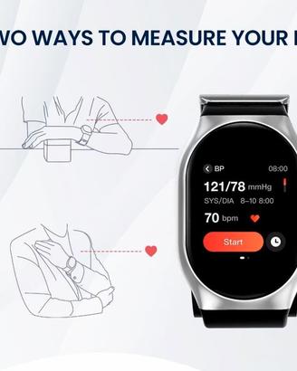 Smartwatch Sfigmomanometro da polso yhe y001s