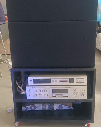 impianto hi fi amplificatore casse sintonizzatore