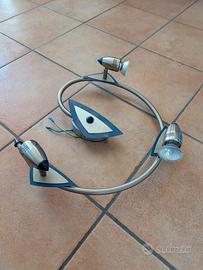 Plafoniera a 3 luci - faretti