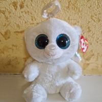Ty Beanie Boos orso angelo bianco Halo