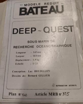 piani di costruzione DEEP QUEST