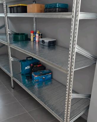 Scaffale Zincato Metallico per Garage e cantina 