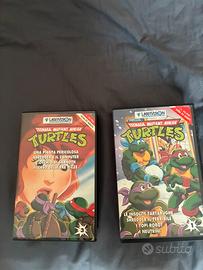 Lotto 2 VHS Tartarughe Ninja LaserVision 1991
