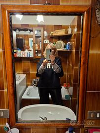 Specchio in radica ampio