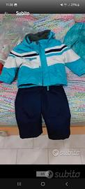 Tuta neve bambino 2-4 anni completo in due pezzi