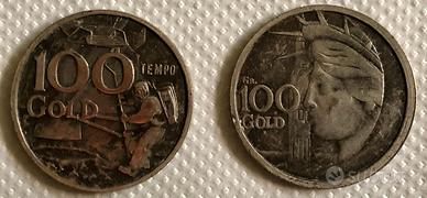 Due medaglie commemorative sbarco sulla Luna 1969