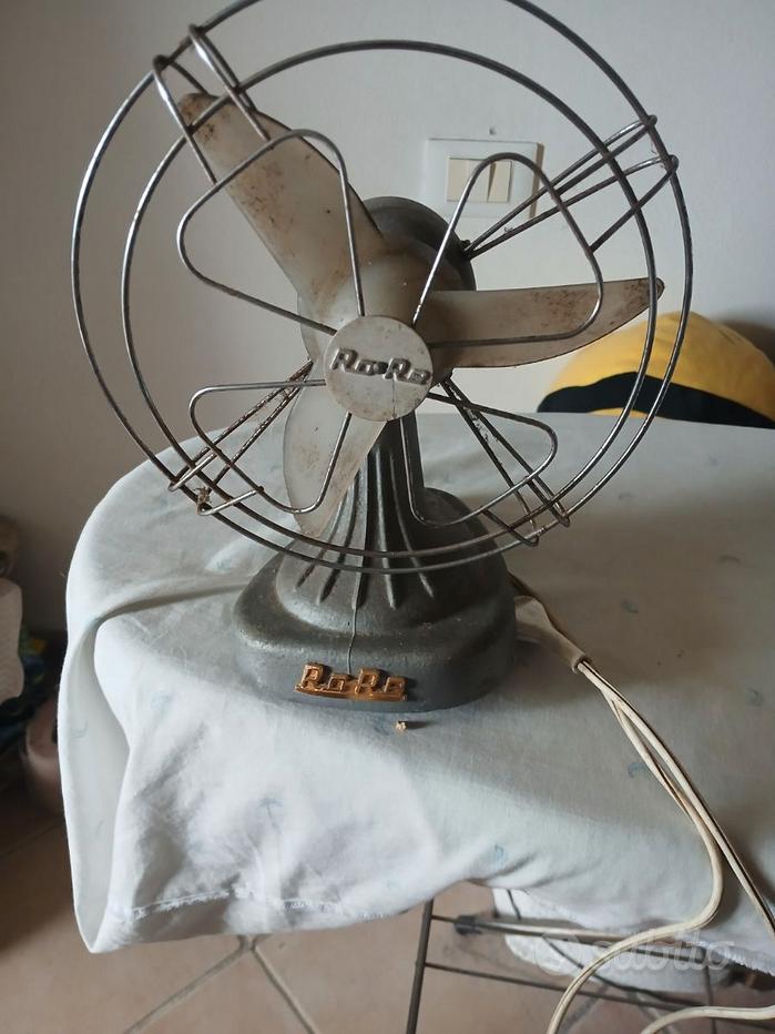 Ventilatore vintage Marelli in ghisa, anni '50, h. cm. 34. | Colasanti