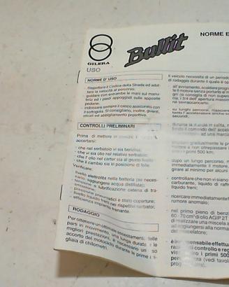 MANUALE BULLIT GILERA 313237