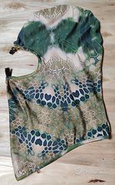 Cappuccio mimetico anti medusa verde