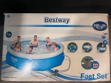 Piscina bestway fast set 305x76cm
