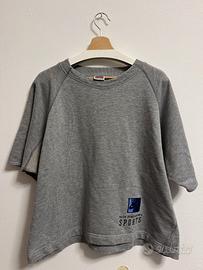 Nike Vintage 90s Sweatshirt Grigia Manica Corta
