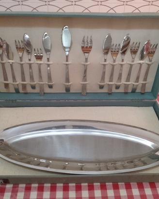 Set posate Nuovo inoxpran servizio pesce 6 vintage