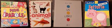 Lotto 4 Libri Prima Infanzia Tattile/Interattivo