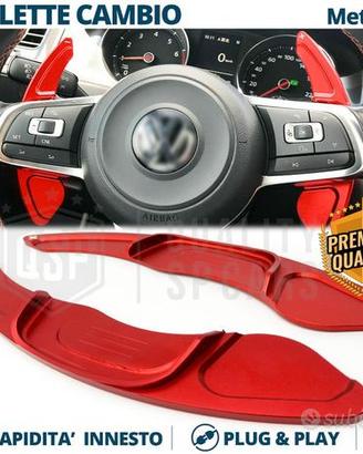 PALETTE Cambio Volante per VOLKSWAGEN Paddle Rosse