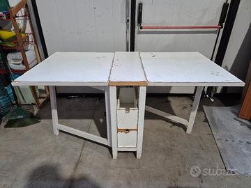 TAVOLO IKEA NORDEN BIANCO RICHIUDIBILE