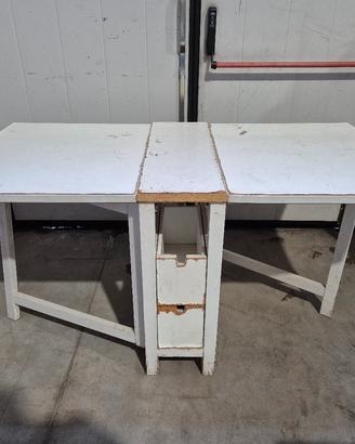 TAVOLO IKEA NORDEN BIANCO RICHIUDIBILE