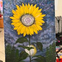 Quadro dipinto a mano Girasole 🌻