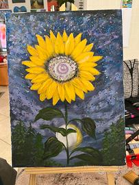 Quadro dipinto a mano Girasole 🌻
