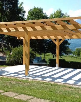 Pergola Tettoia Casetta in legno