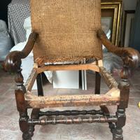 Poltrona a trono antica