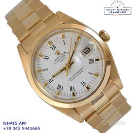 Rolex Oyster Perpetual Date 1500/8 white dial gold