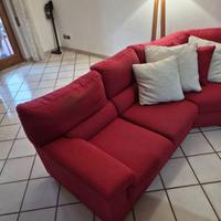 Divano angolare rosso Poltronesofa'