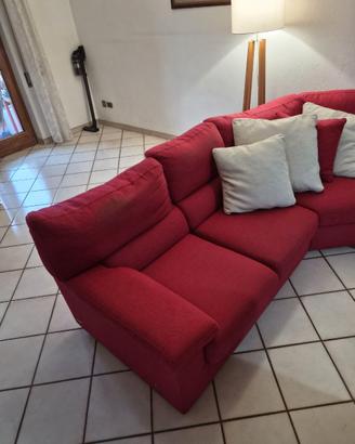Divano angolare rosso Poltronesofa'