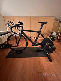 Bici da corsa triathlon rullo elite direto