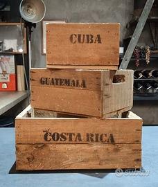 Cassette in legno vintage