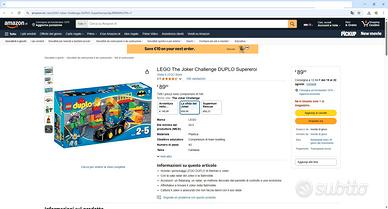 Lego Duplo La sfida di Joker (10544)