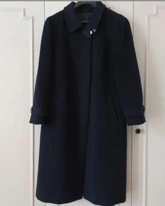 Cappotto in lana blu donna 50