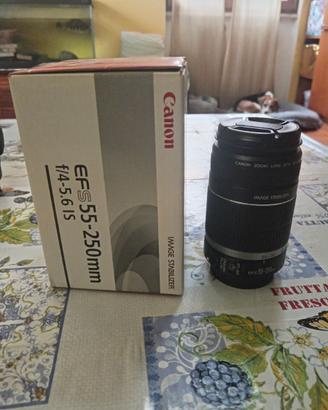 Obiettivo Canon EF-s 55-250 mm f4/5.6 is