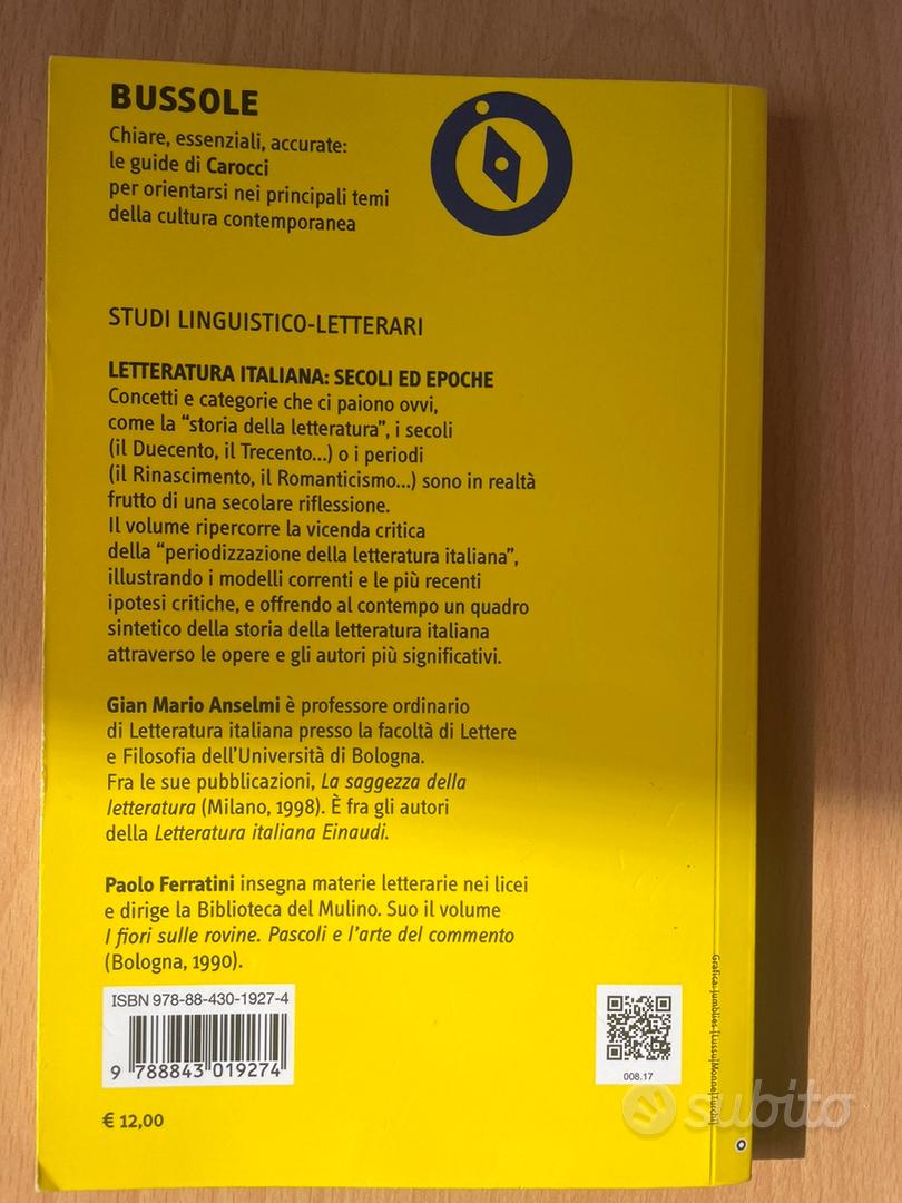 Libro Letteratura Italiana Secoli ed Epoche - Libri e Riviste In vendita a  Napoli