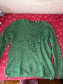 Maglione verde vintage