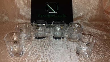 Bicchieri cristallo Imperatore nuovi con bollino