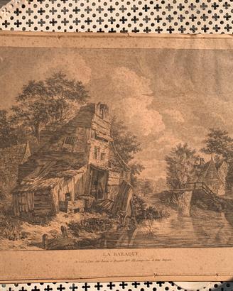 Incisione originale del XVIII secolo