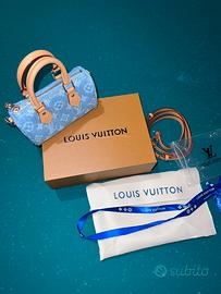 Louis Vuitton Nano Speedy Denim Blue Monogram
