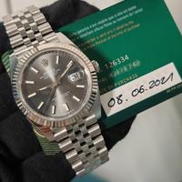 Rolex datesjust 41mm 126334 rhodium jubilee 2021 