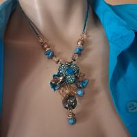 Collana Sodini color turchese e beige 