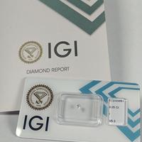 Diamante naturale certificato IGI 0.05ct blister